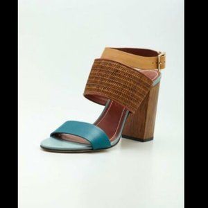 Elizabeth and James E-Claire Colorblock Sandals - Women's Size 8